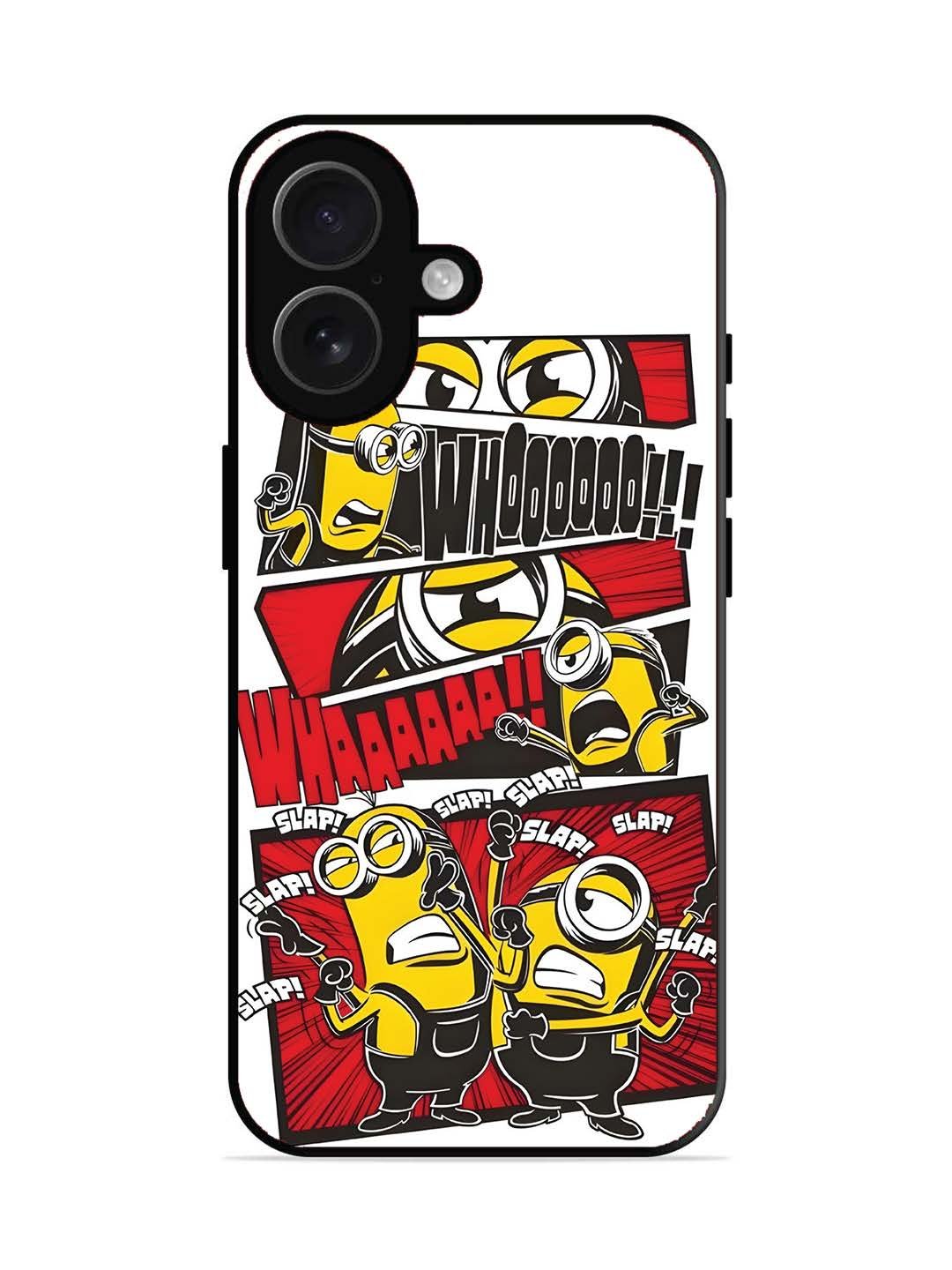 iPhone 16 Minions Comic Panel Action