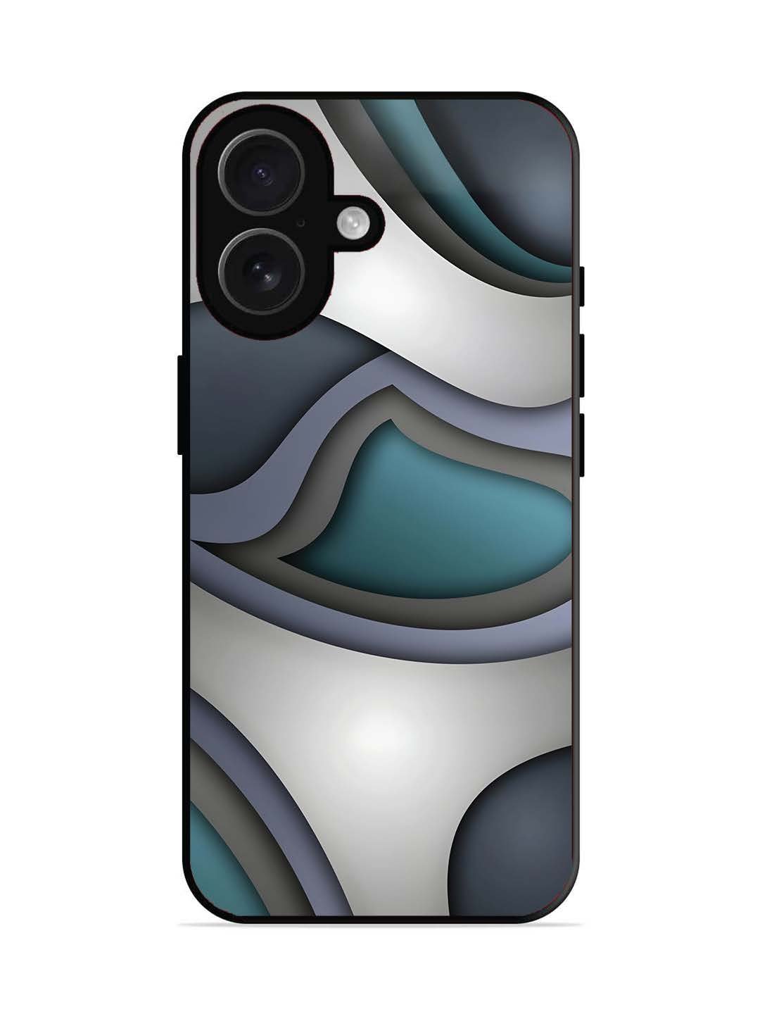 iPhone 16 Slate Blue Gradient Wave