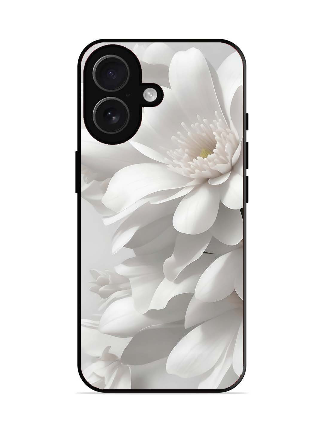 iPhone 16 Soft Focus Purity white Flower