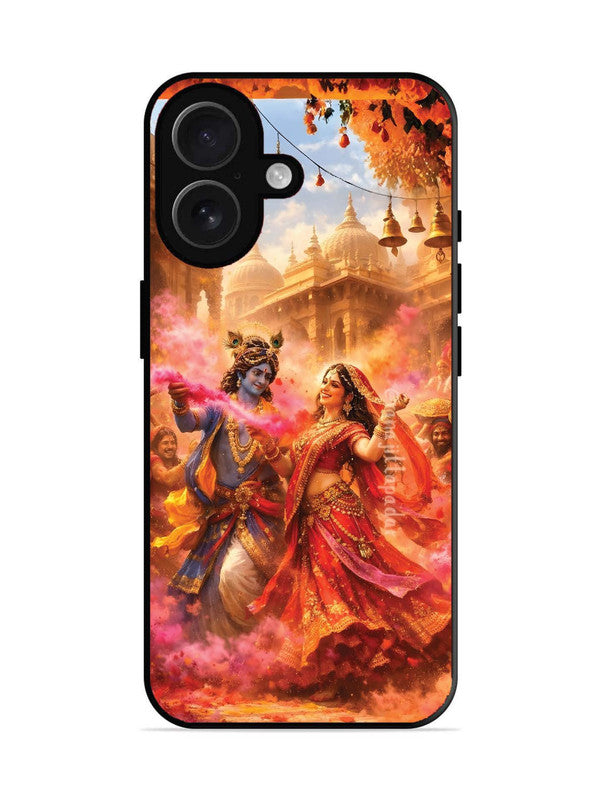 iPhone 16 Radha Krishna Playing Holi