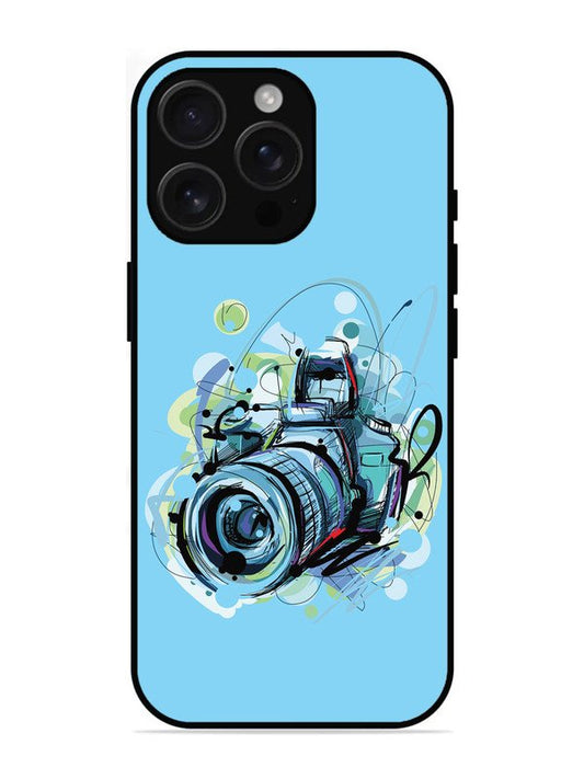 iPhone 16 Pro Max Camera Blue Background