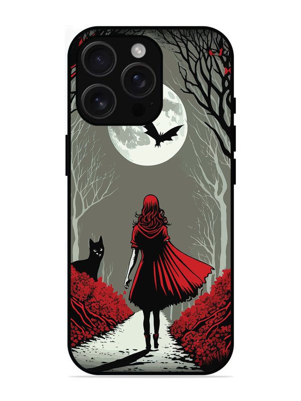 iPhone 16 Pro Max Scarlet Girl in Red Forest
