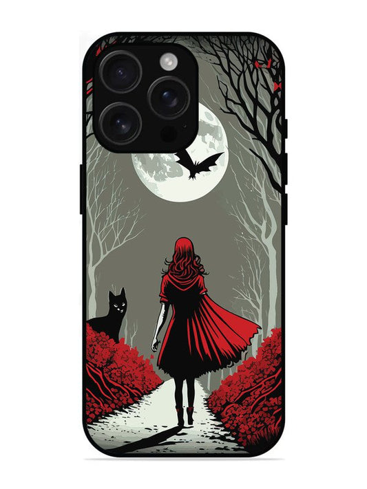 iPhone 16 Pro Max Scarlet Girl in Red Forest