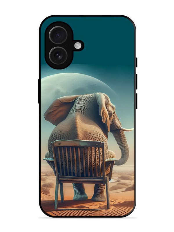 iPhone 16 Plus Baby Elephant om chair