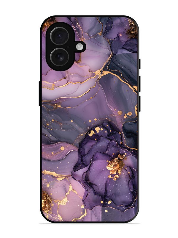 iPhone 16 Plus Royal Orchid Theme Marble