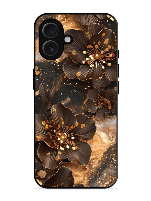 iPhone 16 Plus Golden Flowars