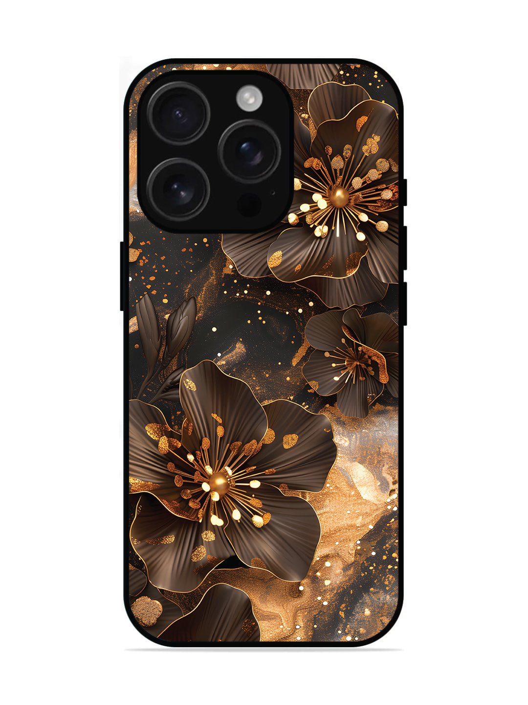 iPhone 16 Pro Golden Flowars