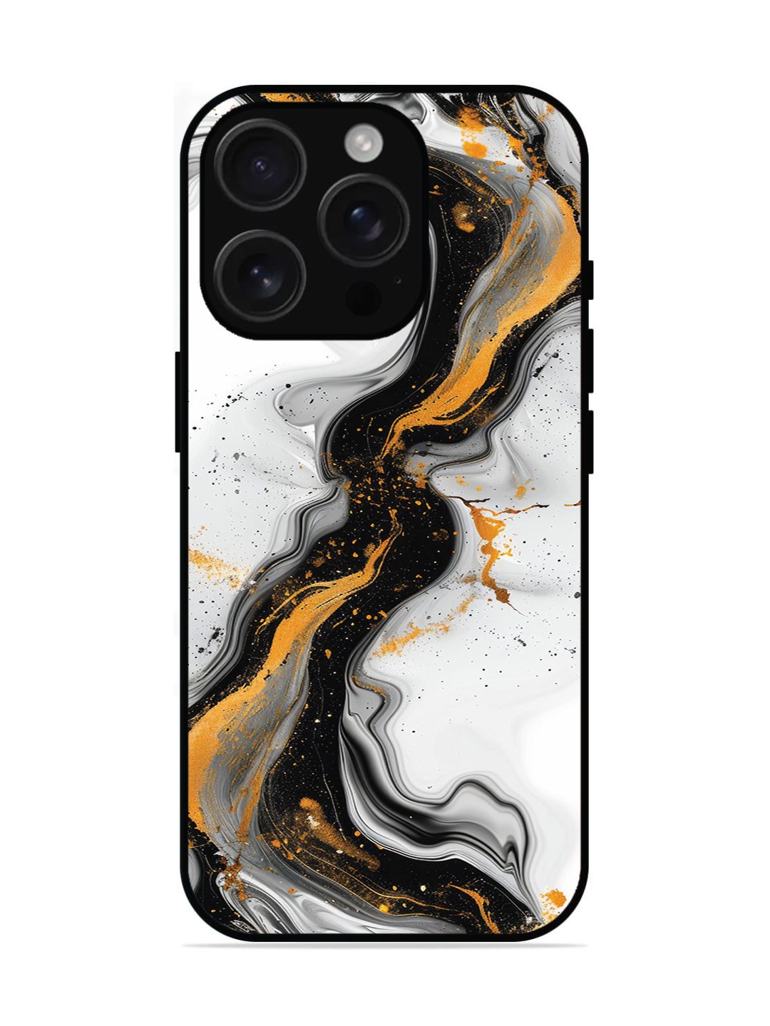 iPhone 15 Pro Fluid wave pattern Orange