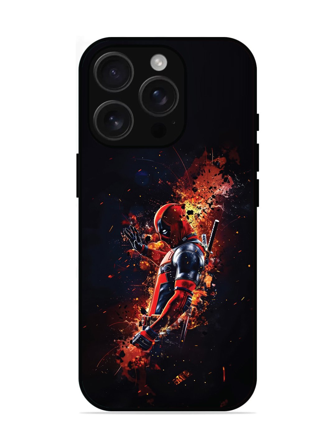 iPhone 16 Fluid wave pattern Red