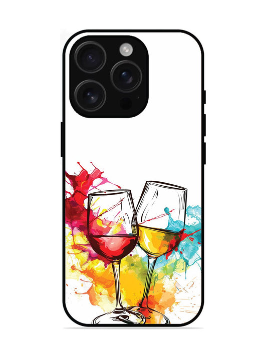 iPhone 16 pro Colorful wine glasses
