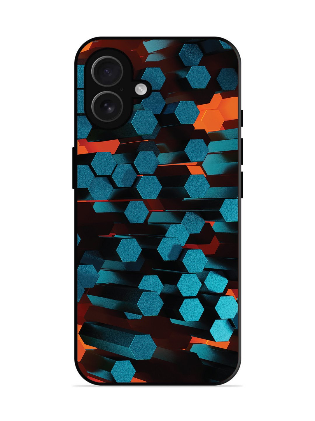 iPhone 16 plus Hexagon 3D Abstract