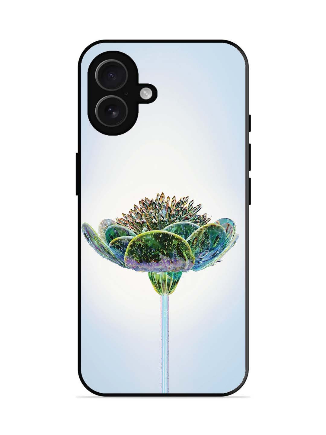 iPhone 16 plus Liquid Glass Chromatic Flower