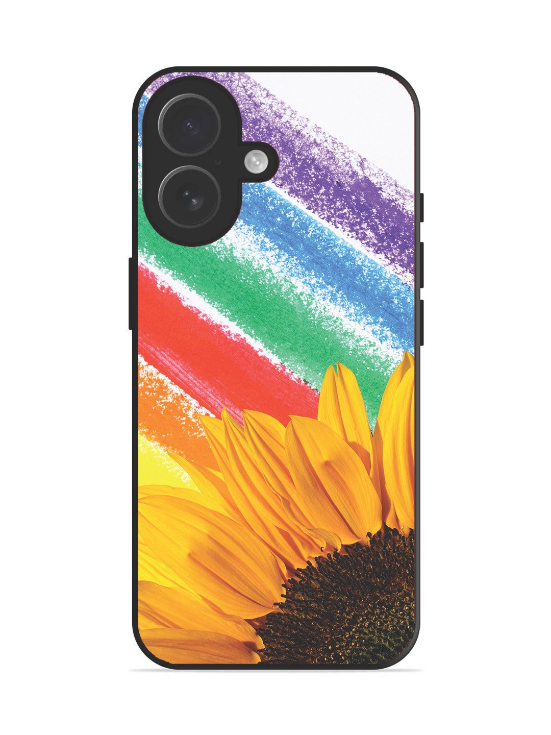 iPhone 17 Sunflower on Colourful Lines