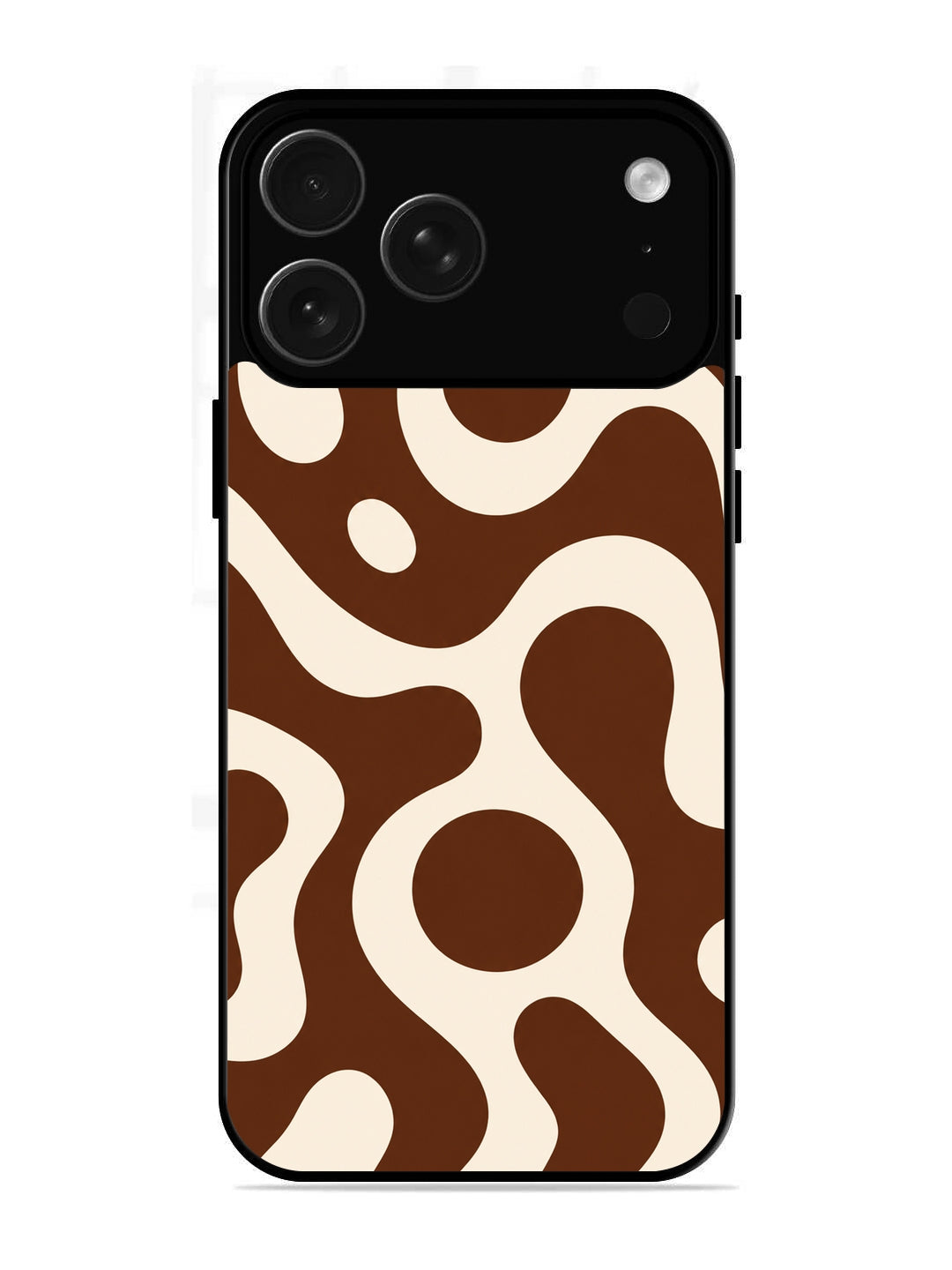 iPhone 17 Pro Fluid wave pattern Dark Chocolate