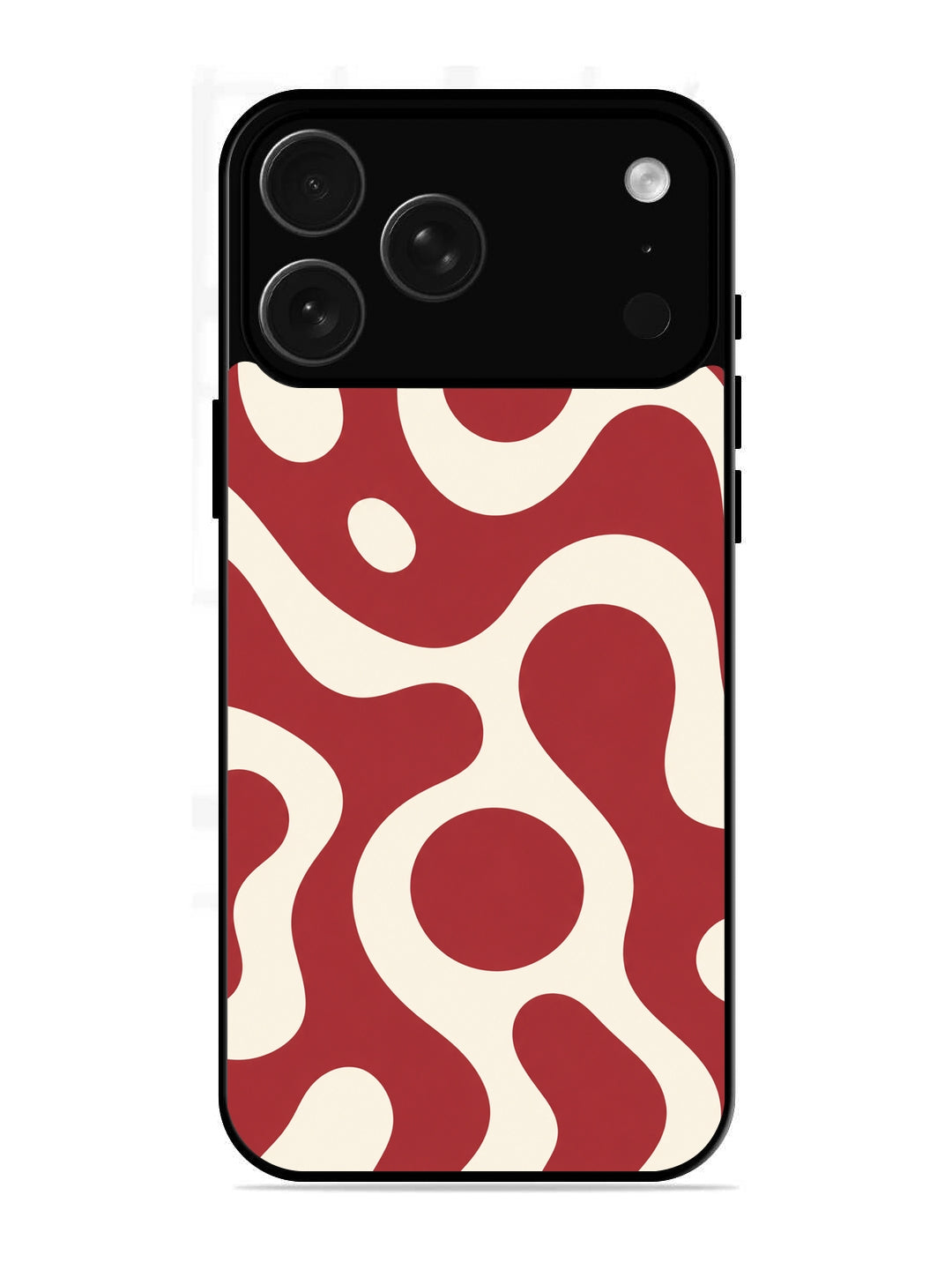 iPhone 17 Pro Fluid wave pattern Red