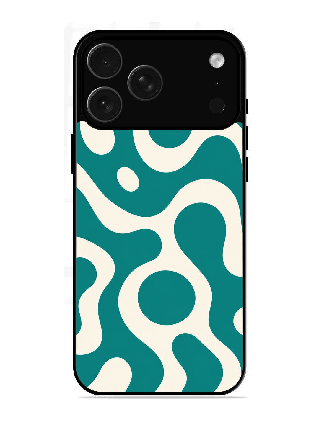 iPhone 17 Pro Fluid wave pattern Teal Green