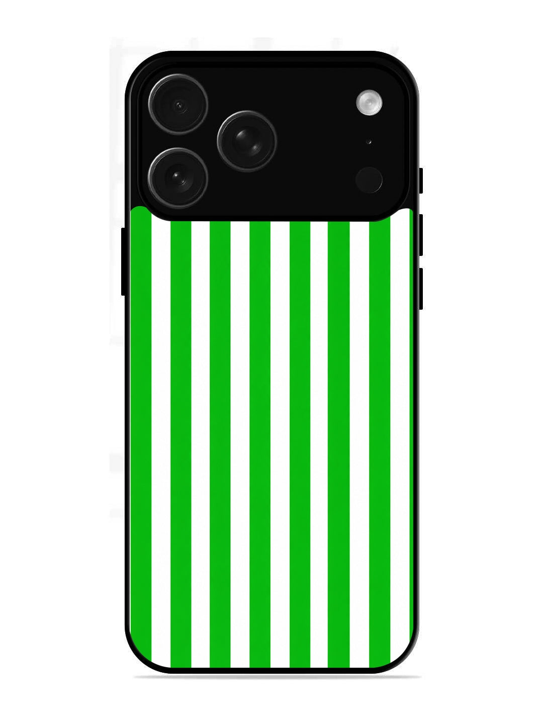 iPhone 17 Pro Vertical Stripes Vivid Green