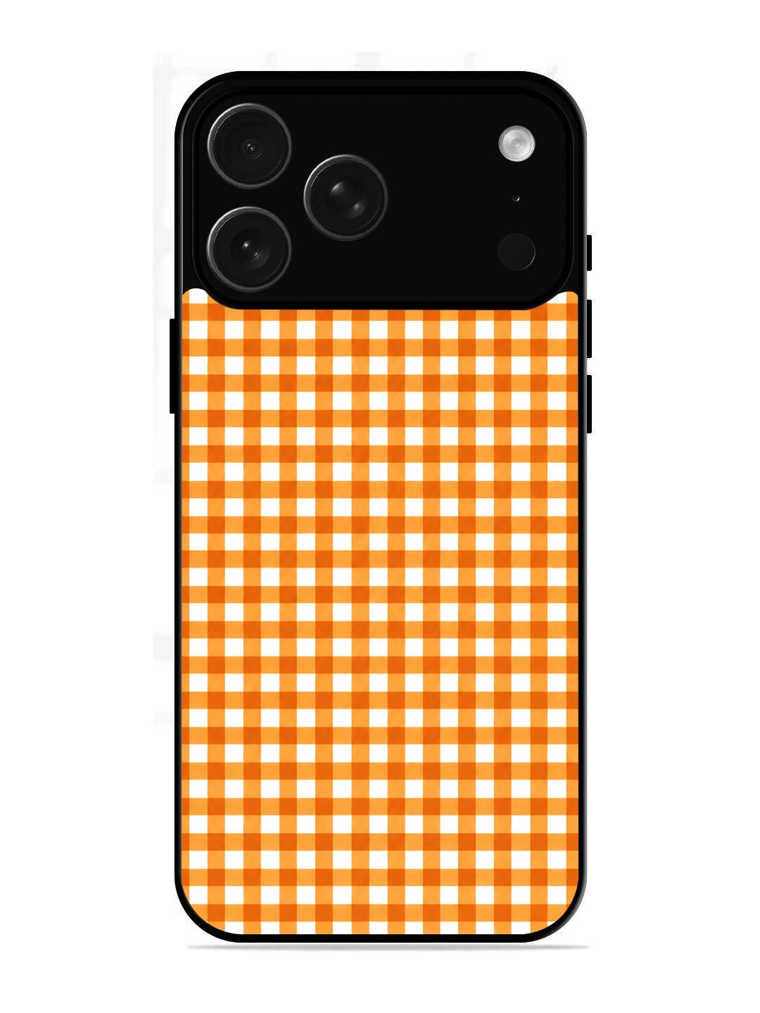 iPhone 17 Pro Gingham Checks Orange