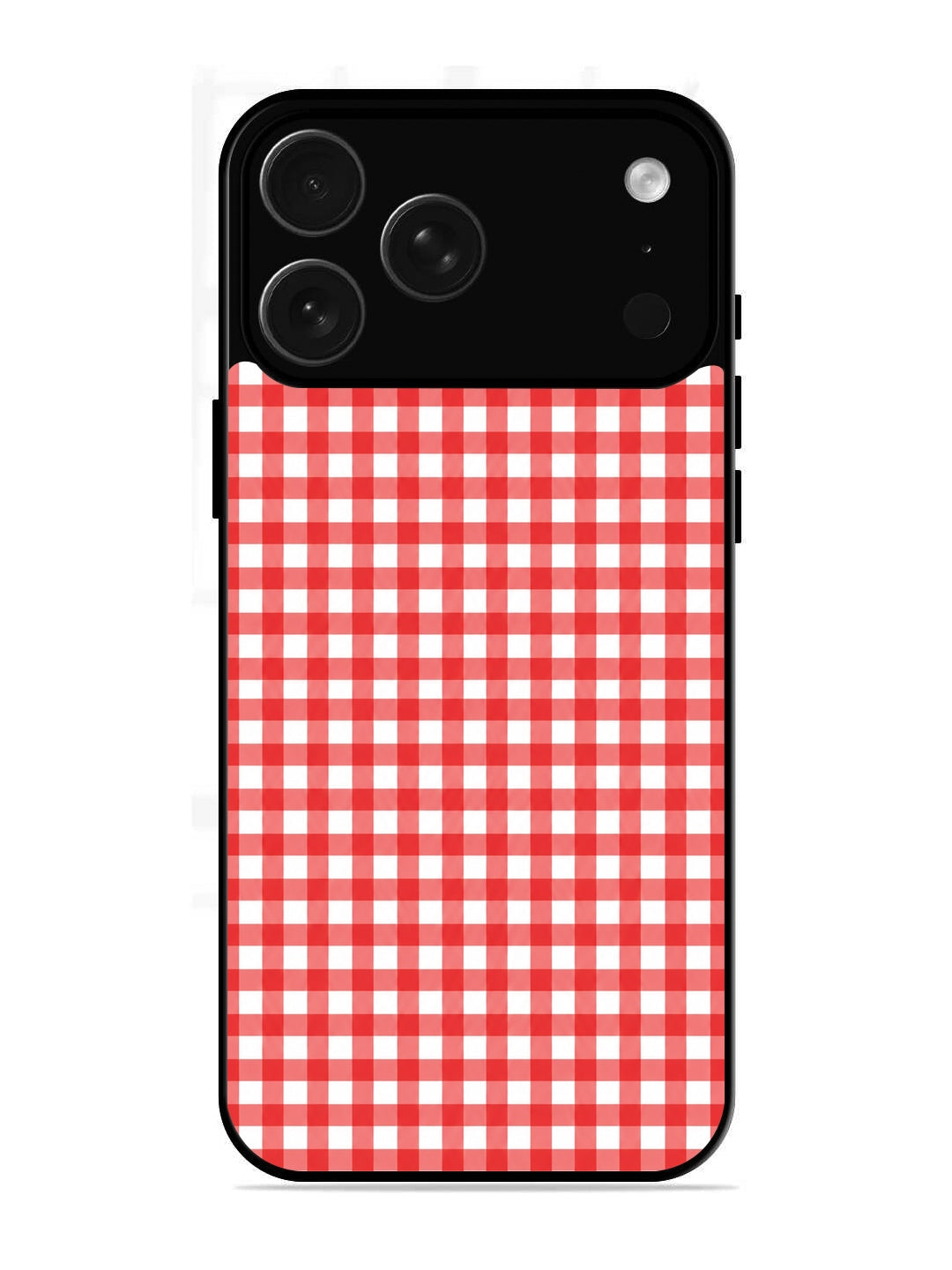 iPhone 17 Pro Gingham Checks Red