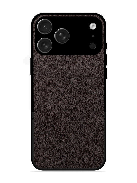 iPhone 17 Pro Max Print of Brown Leather Pattern