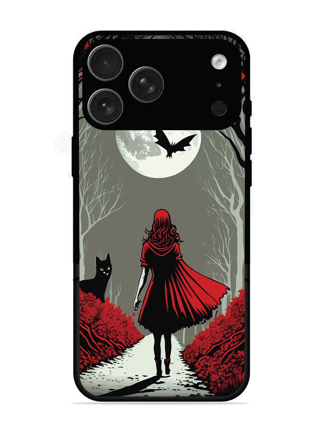 iPhone 17 Pro Max Scarlet Girl in Red Forest