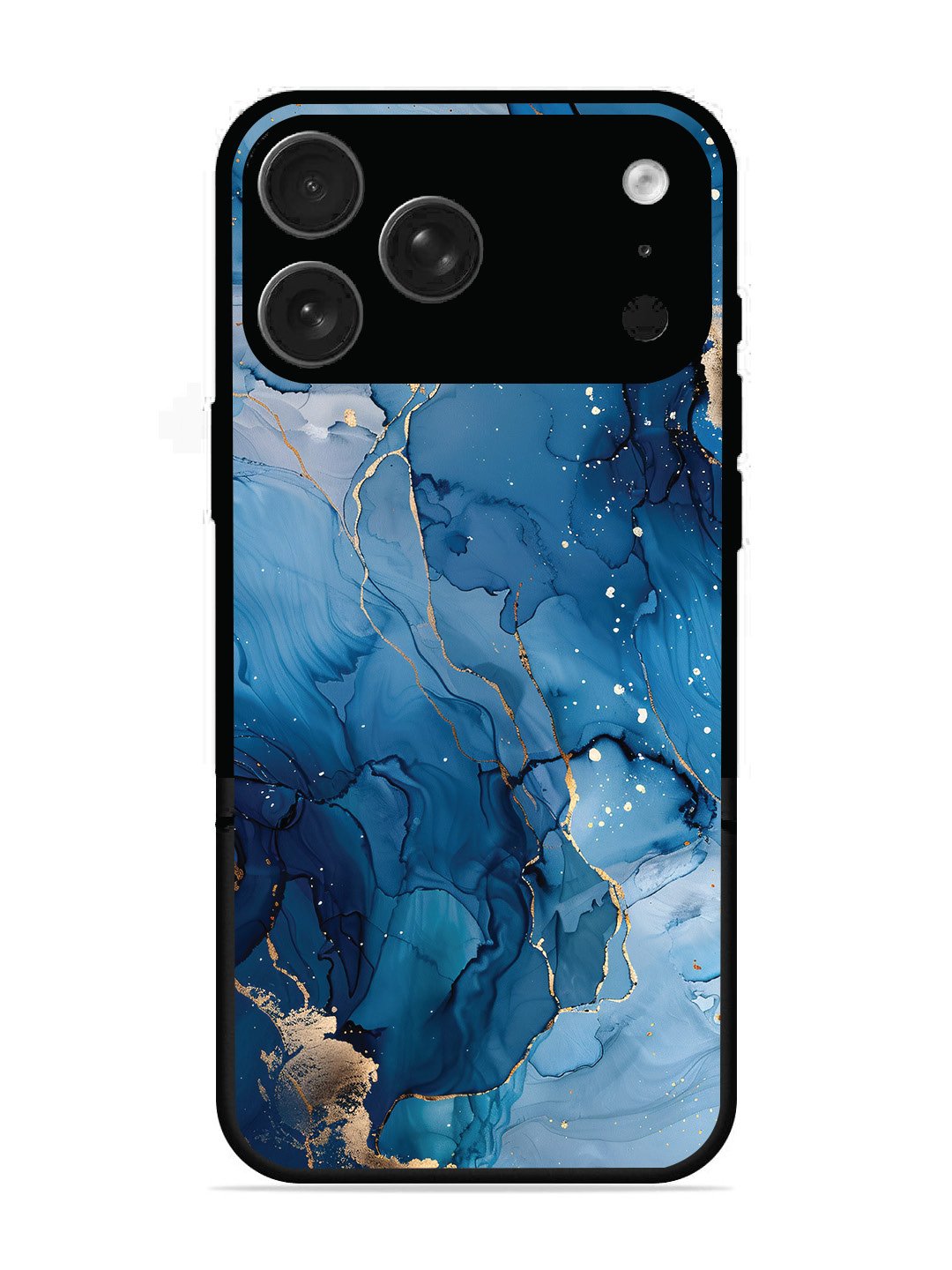 iPhone 17 Pro Max Oceanic Pattern with Golden Sprinkles