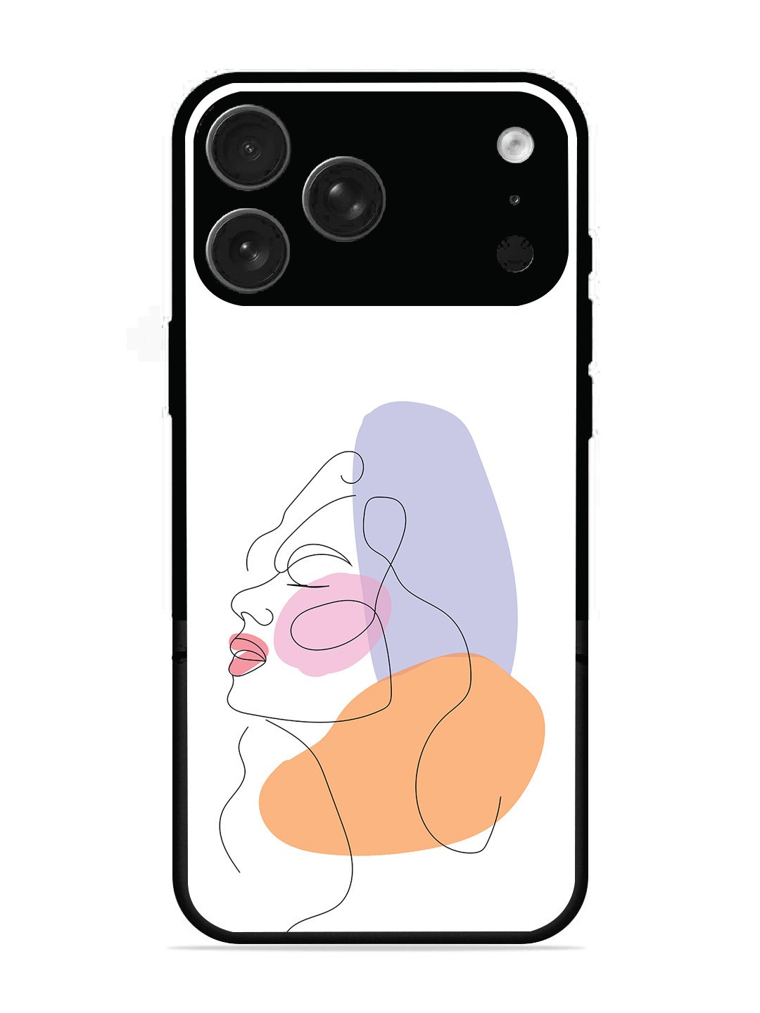 iPhone 17 Pro Max Line Art Girl Face