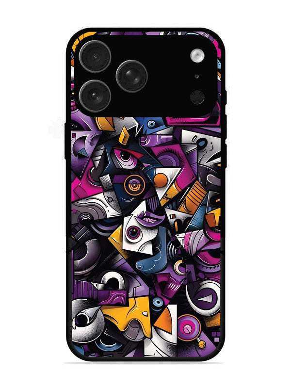 iPhone 17 Pro Max Abstract Geometric Graffiti Chaos