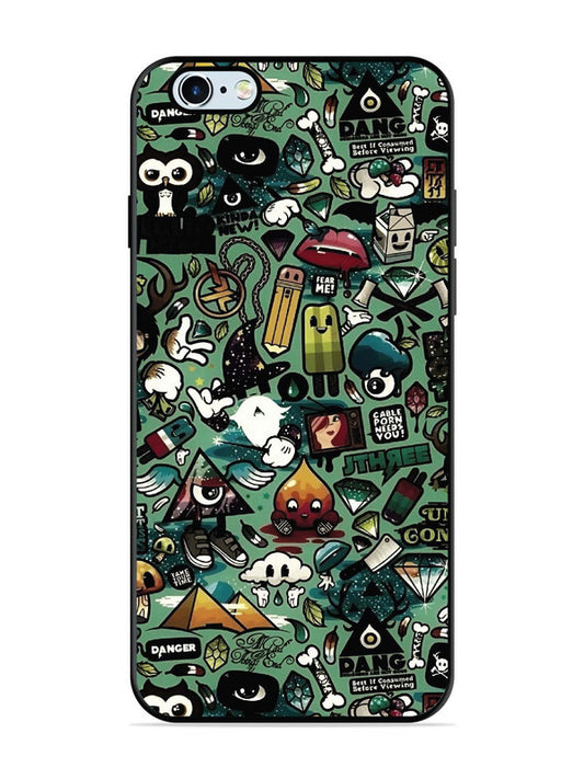 iPhone 6 Plus Pop Art Doodle Graffiti Collage