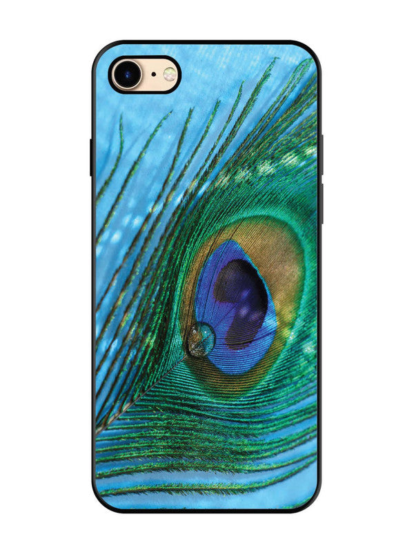 iPhone 7 A drop on Peacock Feather