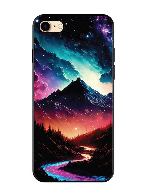 iPhone 7 mountain-valley-Colorful-cloud-at-night