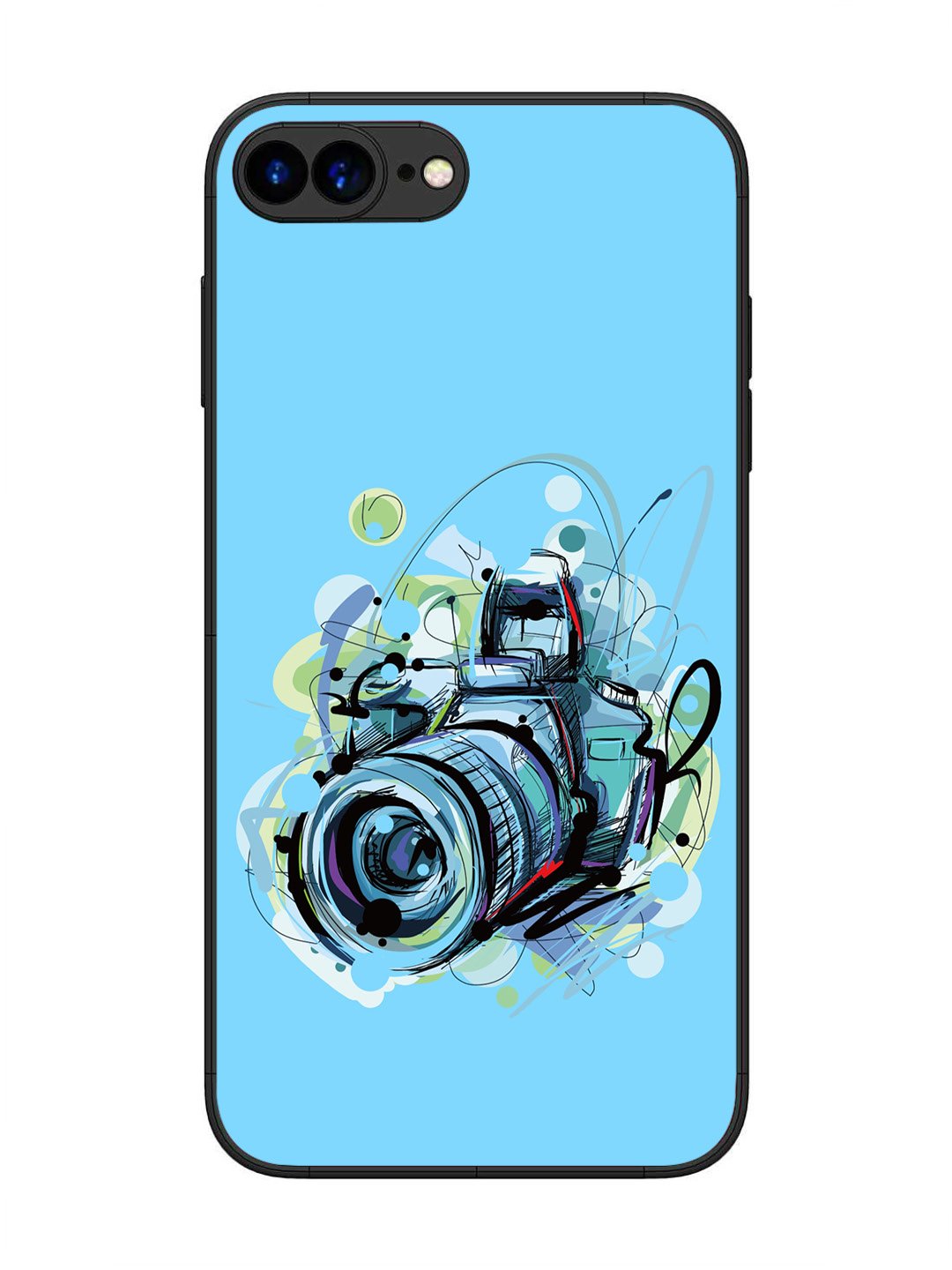 iPhone 7 Plus Camera Blue Background