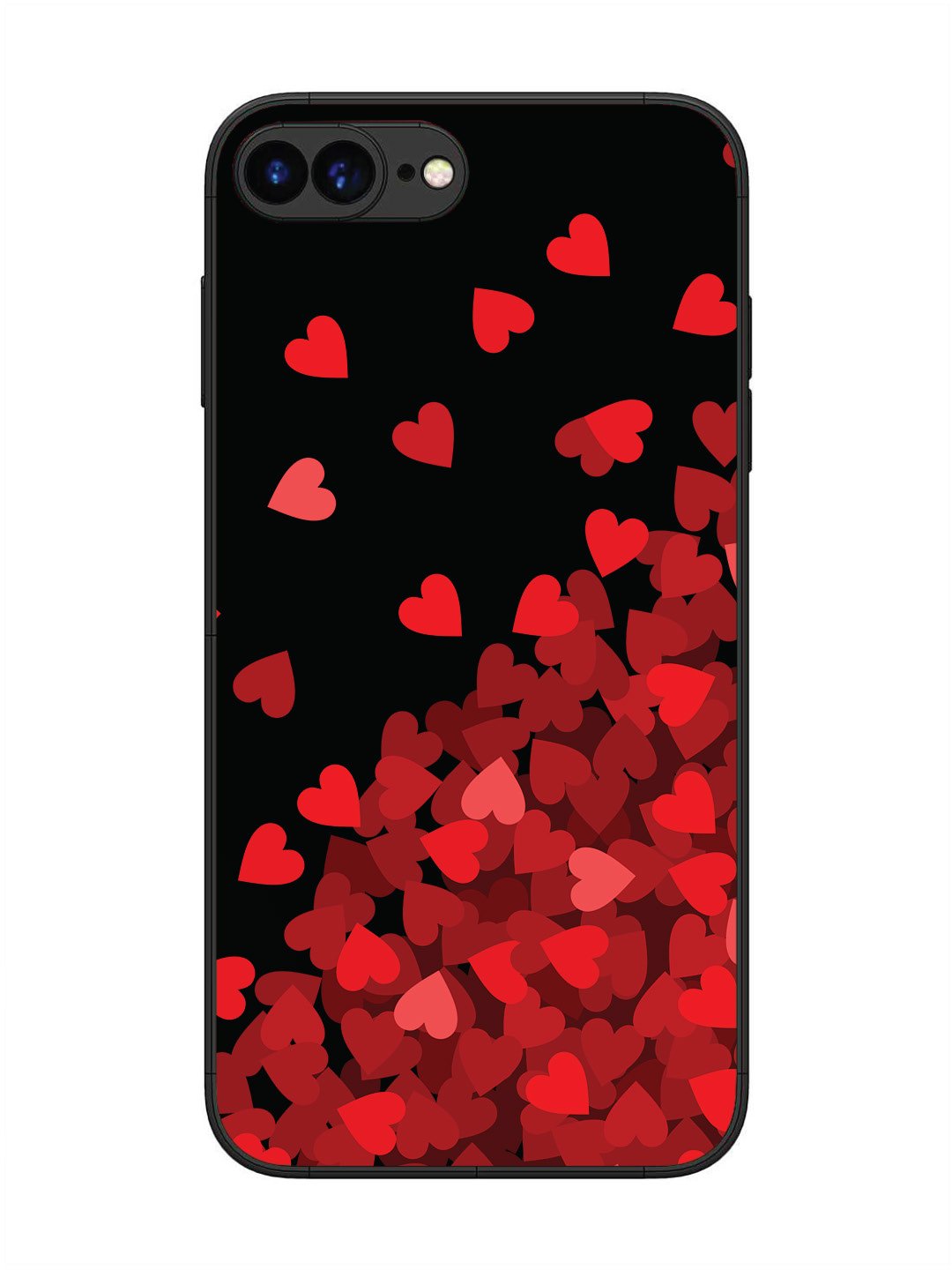 iPhone 7 Plus Red Hearts