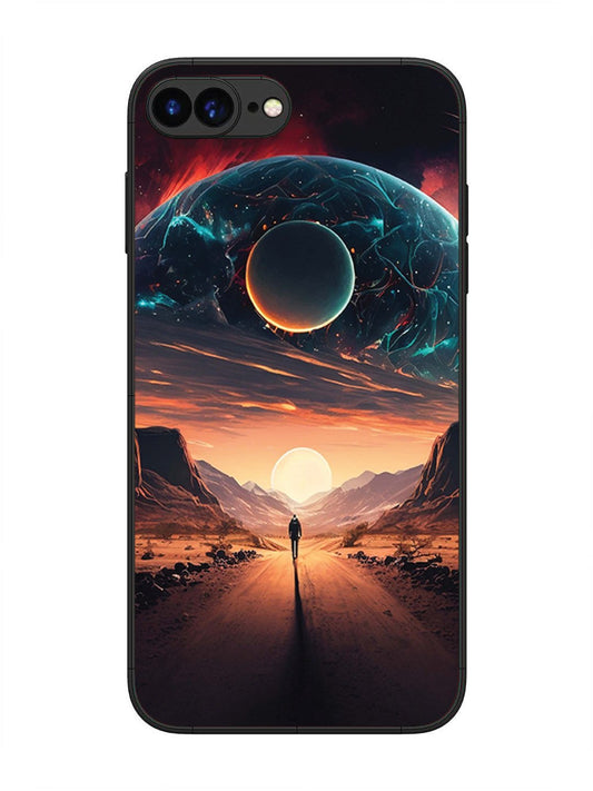 iPhone 7 Plus Sunset with space scene
