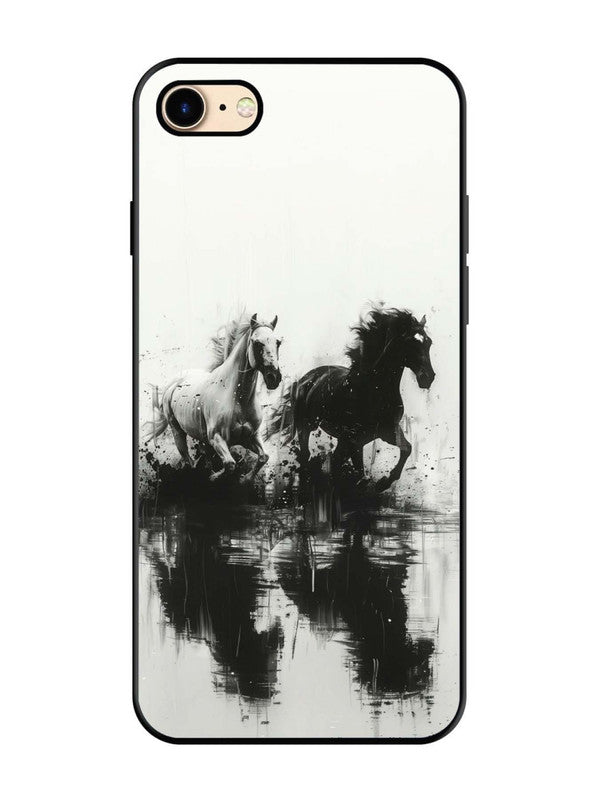 iPhone 8 Black & White Horse
