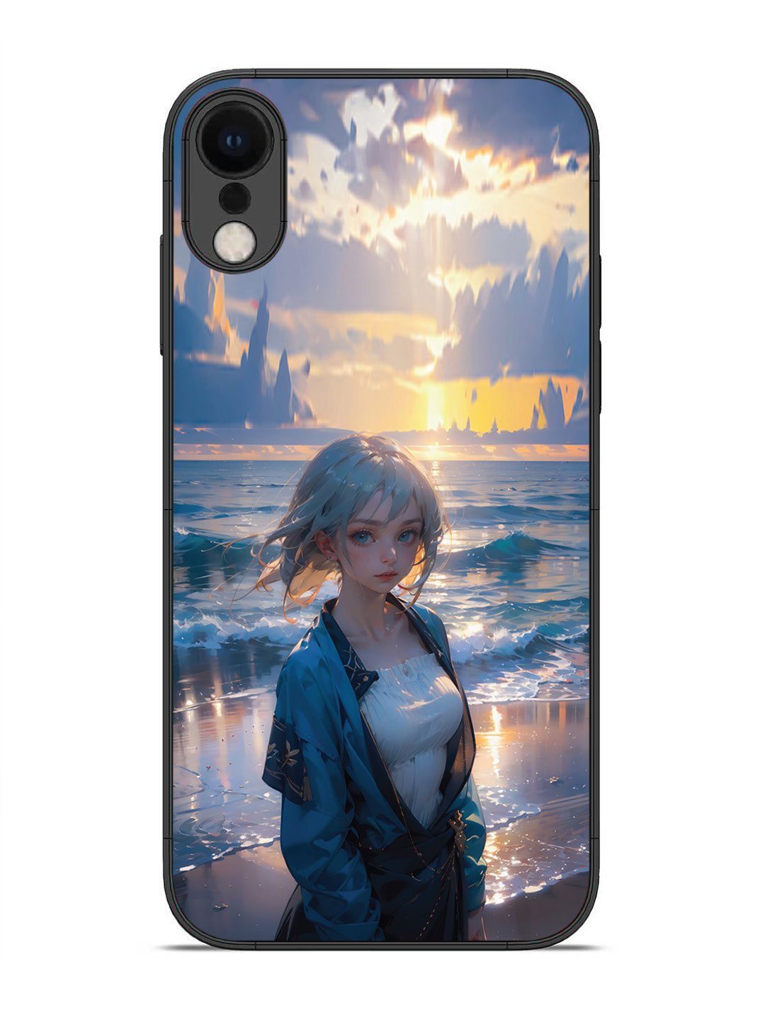 realme GT6 Fluid wave pattern Sky Blue