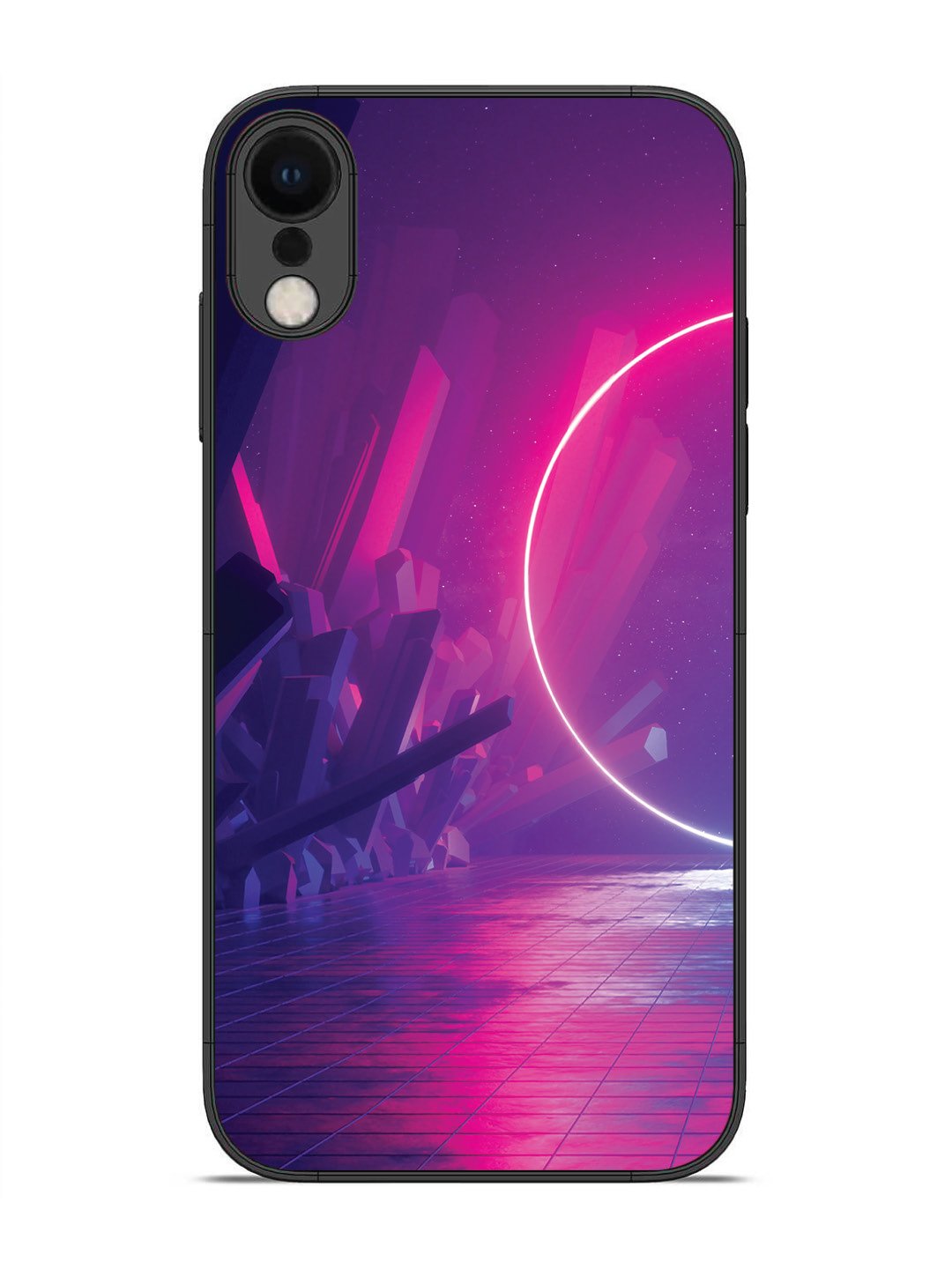 iPhone X abstract with Neon Light