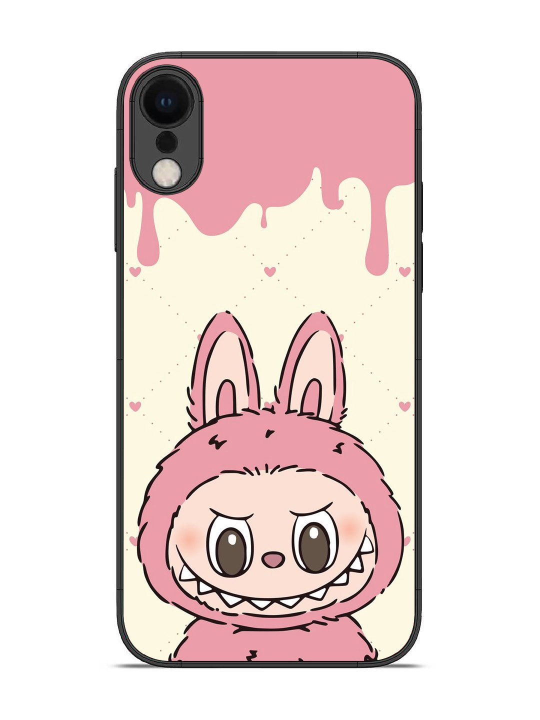 iPhone XR Labubu Closeup Pink