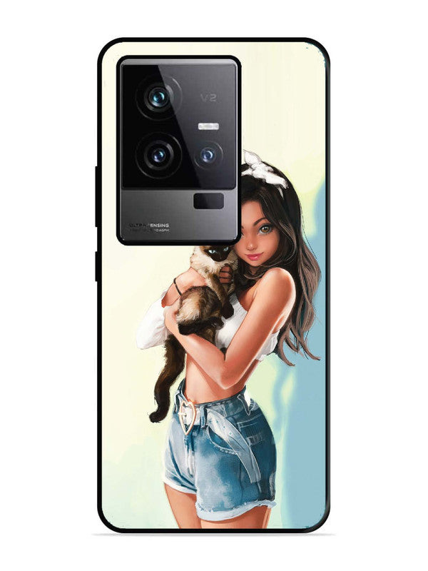 iQoo 11 5G Cute Girl with Cat