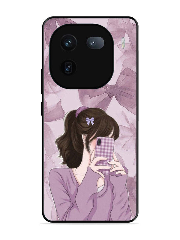 iQoo 12 5G Pinky Girl taking selfie