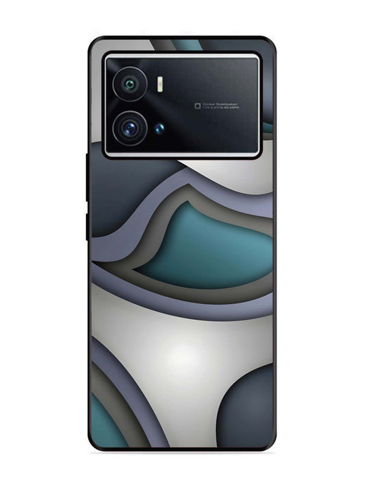 iQoo 9 Pro Slate Blue Gradient Wave