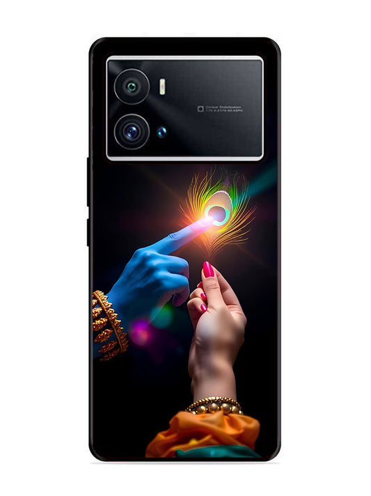 IQOO 9 Pro Radha Krishna touching feather