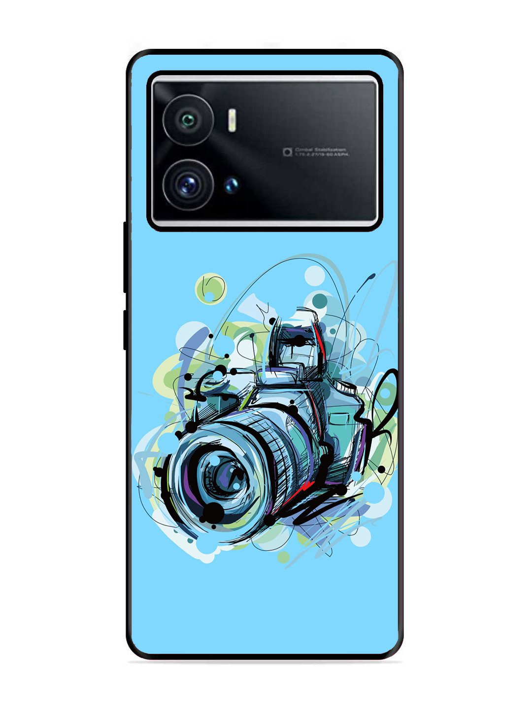 Iqoo 9 Pro Camera Blue Background