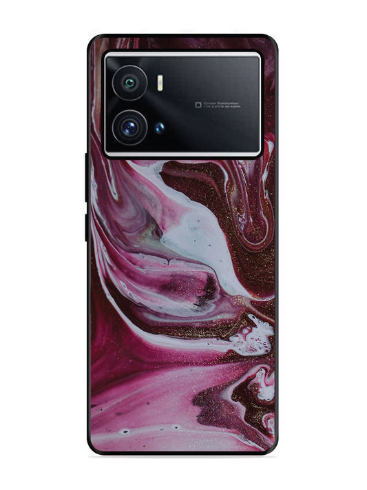 iQoo 9 Pro Pink And Golden Marble