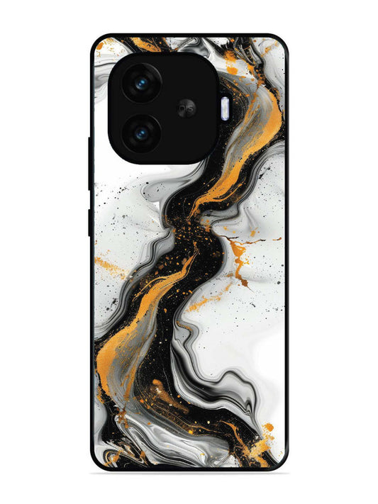 iQoo Neo 10R 5G Black And Golden Marble Essence