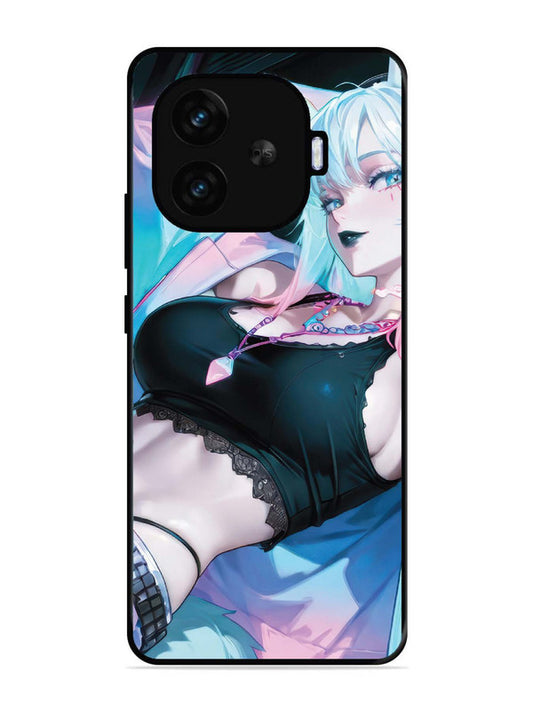 iQoo Neo 10R 5G anime girl fox headpohone white Hair
