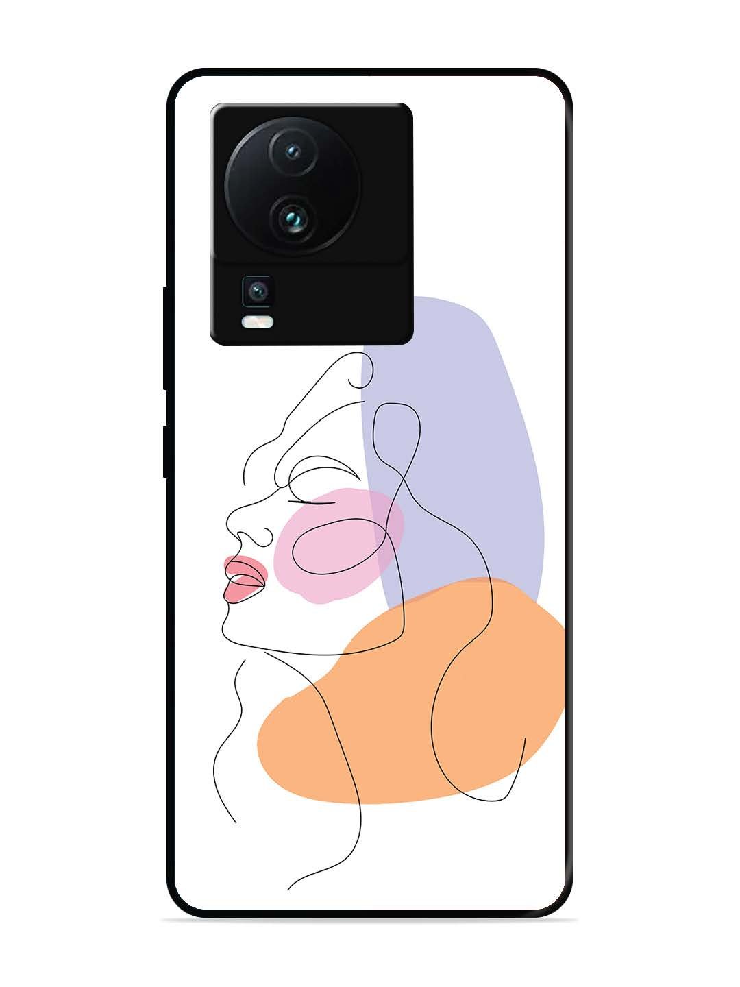 iQoo Neo 7 5G Line Art Girl Face