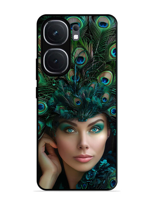 iQoo Neo 9 Pro Girl with peacock feather Crown