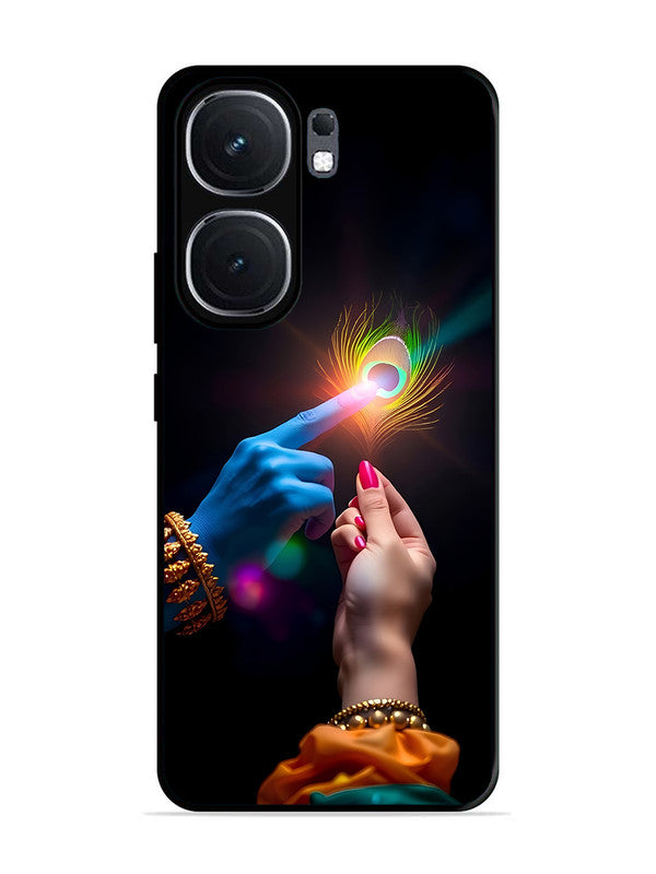 IQOO Neo 9 Pro Radha Krishna touching feather