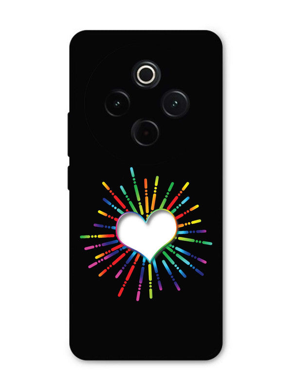 iQoo Z10 5G Colourful Heart on Black